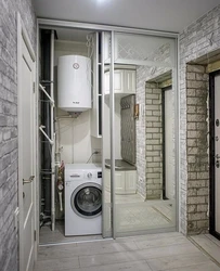 Bathroom With Boiler And Washing Machine Design