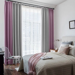 How to decorate a bedroom window with curtains photo