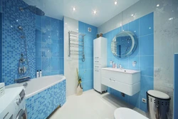 Bathroom in blue tones photo design