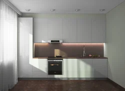 Photo of a kitchen 5 m long