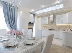 Zamonaviy uslubda oshxona dizayni 24 m²