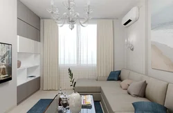 Bedroom Design Living Room 18 Sq M With Balcony Photo