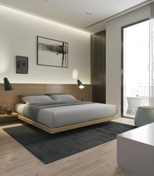 Bedroom design in minimalist style photo