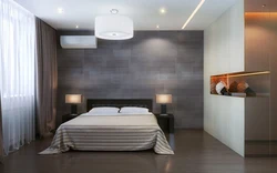 Bedroom design in minimalist style photo