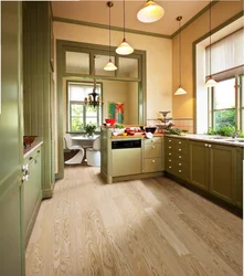 Combination of floor and walls in the kitchen photo