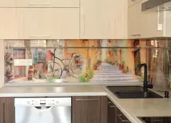 Wall apron for kitchen photo