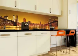 Wall apron for kitchen photo