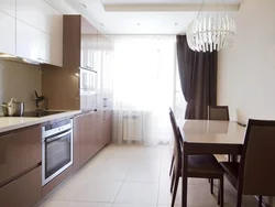 Kitchen design in a 2-room apartment