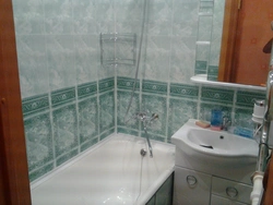 Bathroom floor photo wall panels