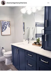 Bathroom Design Blue Gray