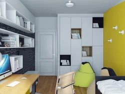 Bedroom design for a boy 12 square meters photo