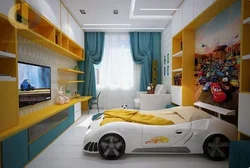 12 шаршы метрлік ұл балаға арналған жатын бөлмесінің дизайны