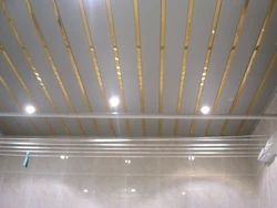 Ceiling panels photo bathroom