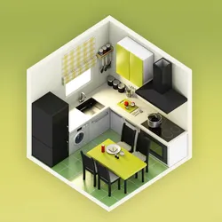 Kitchen interior 3 d