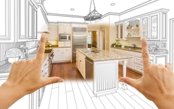 Kitchen interior 3 d