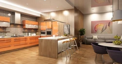 Kitchen interior 3 d