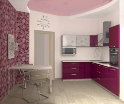 Cherry kitchen design photo
