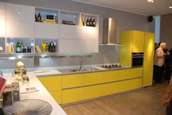 Mustard kitchens in the interior photo