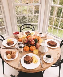 Autumn decor in the kitchen photo