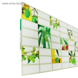 Self-adhesive panels for kitchen walls photo