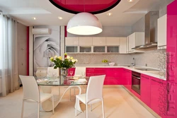 Kitchen design in soft colors