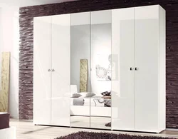 Wardrobe hallway swing doors mirrors photo