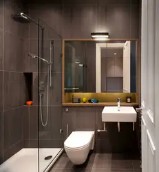 Photo of a bathroom with shower and toilet 4 sq m