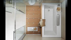 Photo of a bathroom with shower and toilet 4 sq m