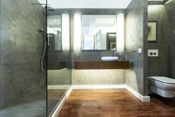 Microcement in the bathroom photo design