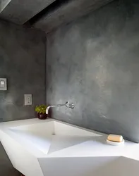 Microcement дар тарҳи акс ҳаммом