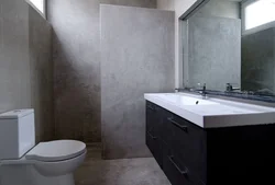 Microcement дар тарҳи акс ҳаммом