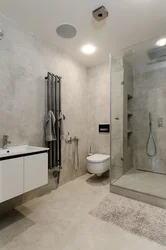 Microcement in the bathroom photo design