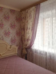 Шторы ў спальню ў стылі Праванс фота