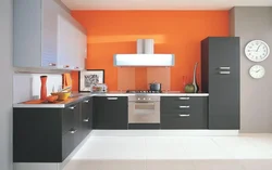 Stylish gray kitchen design