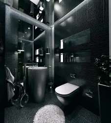 Bathtub design with toilet in black