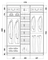 Dimensions of the hallway closet photo with dimensions