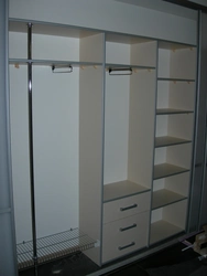 Wardrobe in a narrow hallway depth 40 photos