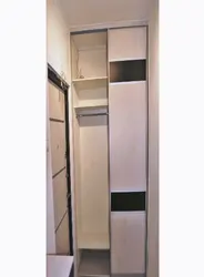 Wardrobe in a narrow hallway depth 40 photos