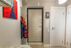 Apartment renovation photo of the door in the hallway