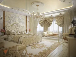 Фота прыгожыя спальні ўнутры