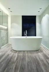 Quartz vinyl tiles in the bathroom on the walls design