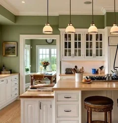 Painted kitchen design photo