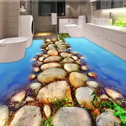 3D Drawings In The Bathroom Photo