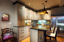 Photo small kitchen lighting photo