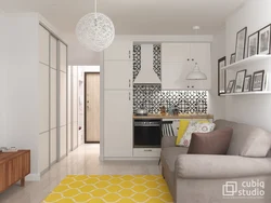 Kitchen design 27 sq m
