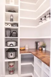 Kitchen Design With Pantry In Apartment