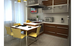 Mətbəx dizayn ideyası 12 kv.