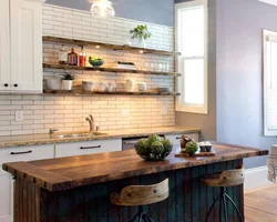 Kitchen Design With Wall Shelves