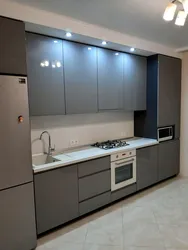 Boz mətbəx dizayn künc fotoşəkili