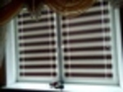 Drawings on blinds for the kitchen photo